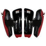 HR3 Velocity Red Sunglo 2016S 5" Stretched Extended Saddlebags For Harley Touring 2014-2023