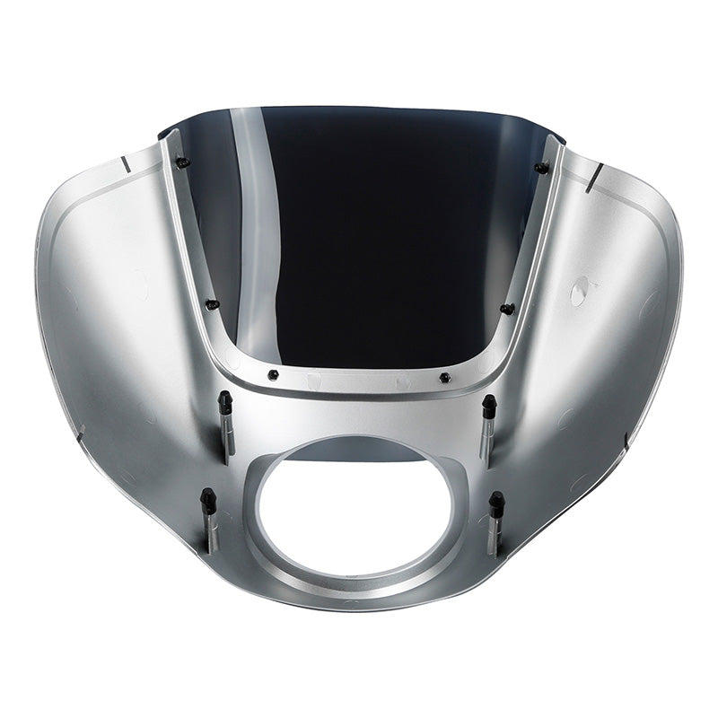 HR3 Barracuda Silver Denim Headlight Fairing & Windshield Fit For Harley Softail FXBB FXLR 2018-2022
