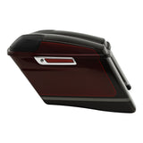 HR3 Black Forest & Wineberry CVO Stretched Saddlebags with Speaker Lids For 14-23 Harley Touring