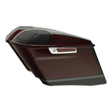 HR3 Black Forest & Wineberry CVO Stretched Saddlebags with Speaker Lids For 14-23 Harley Touring