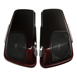 HR3 Black Forest & Wineberry CVO Stretched Saddlebags with Speaker Lids For 14-23 Harley Touring