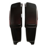 HR3 Black Forest & Wineberry CVO Stretched Saddlebags with Speaker Lids For 14-23 Harley Touring