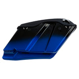 HR3 Mako Shark Fade CVO Stretched Saddlebags with Speaker Lids For 14-23 Harley Touring