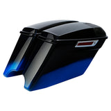 HR3 Mako Shark Fade CVO Stretched Saddlebags with Speaker Lids For 14-23 Harley Touring