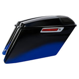 HR3 Mako Shark Fade CVO Stretched Saddlebags with Speaker Lids For 14-23 Harley Touring