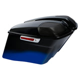 HR3 Mako Shark Fade CVO Stretched Saddlebags with Speaker Lids For 14-23 Harley Touring