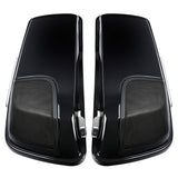 HR3 Mako Shark Fade CVO Stretched Saddlebags with Speaker Lids For 14-23 Harley Touring