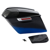 HR3 Mako Shark Fade CVO Stretched Saddlebags with Speaker Lids For 14-23 Harley Touring