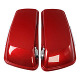 HR3 Wicked Red / Barracuda Silver Hard Saddlebags (Regular) For 14-23 Harley Touring