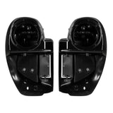 HR3 Black Earth & Vivid Black Vented Lower Fairing Kit with Speaker Pods Road Glide CVO 2018