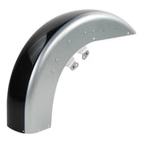 HR3 Midnight Blue / Barracuda Silver Motorcycle 18" Front Mudguard Fender (can be installed with lighting)For Harley Touring Electra Glide Ultra Limited Tri Glide 14-23