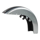 HR3 Midnight Blue / Barracuda Silver Motorcycle 18" Front Mudguard Fender (can be installed with lighting)For Harley Touring Electra Glide Ultra Limited Tri Glide 14-23