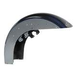 HR3 Midnight Blue / Barracuda Silver Motorcycle Front Mudguard Fender (can be installed with lighting) Ultra Classic 2019