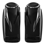 HR3 Vivid Black 6.5" Saddlebag Speaker Lids For Harley Touring Street Glide Road King 2014-2023