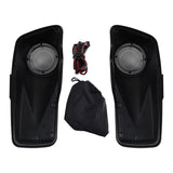 HR3 Vivid Black 6.5" Saddlebag Speaker Lids For Harley Touring Street Glide Road King 2014-2023